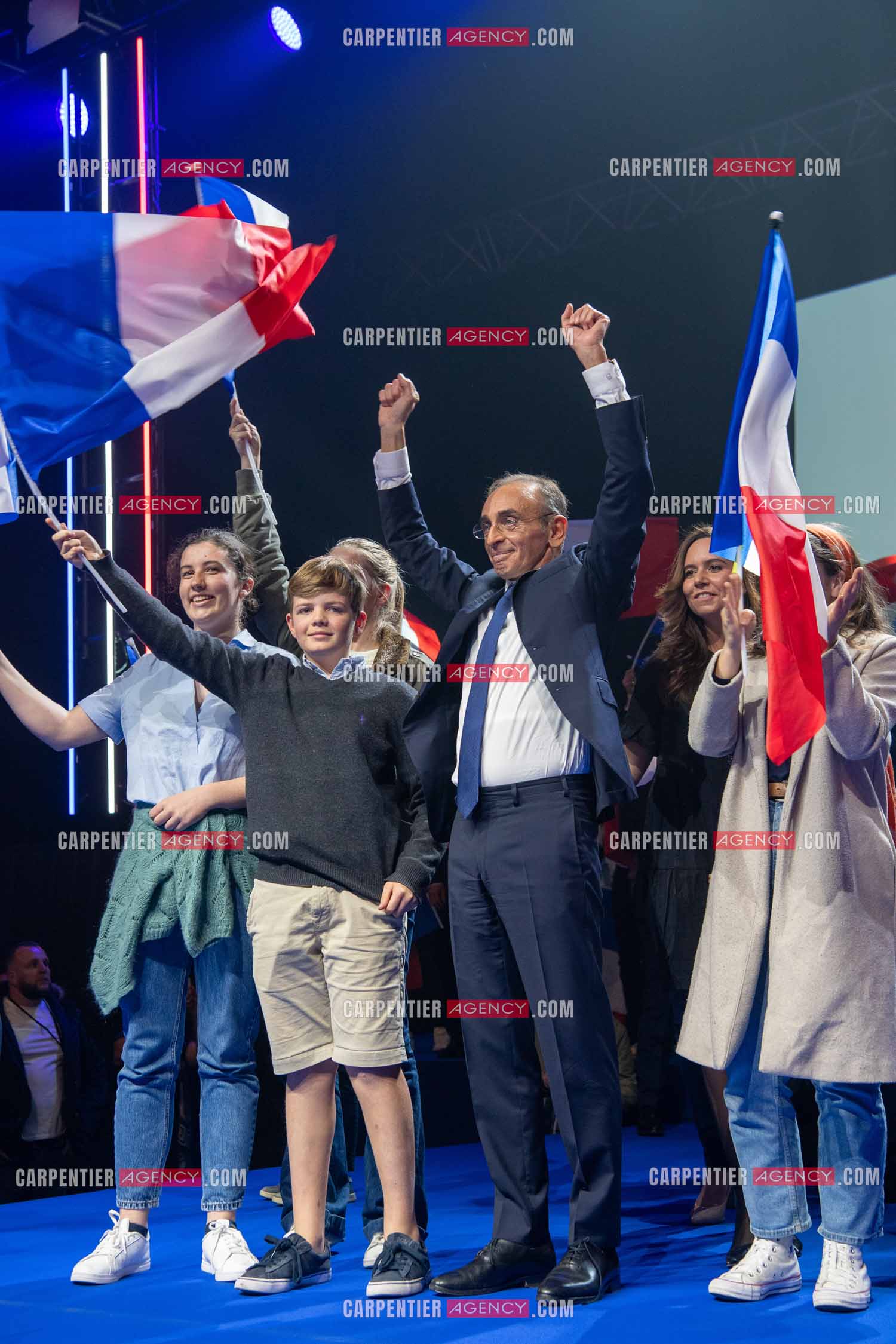 Meeting à Toulon du candidat à la présidentielle Eric Zemmour.