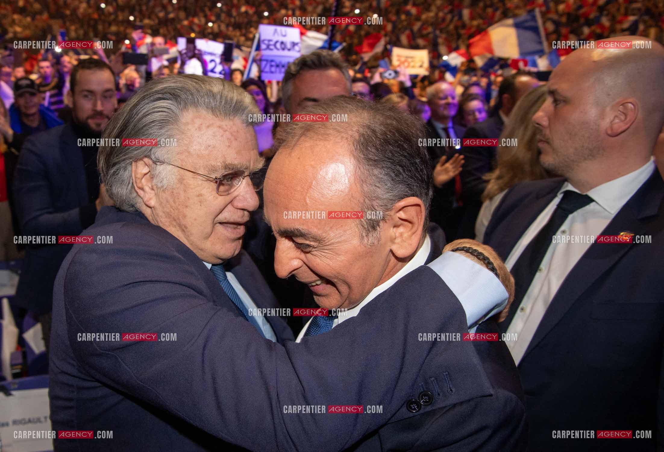 Meeting à Toulon du candidat à la présidentielle Eric Zemmour.