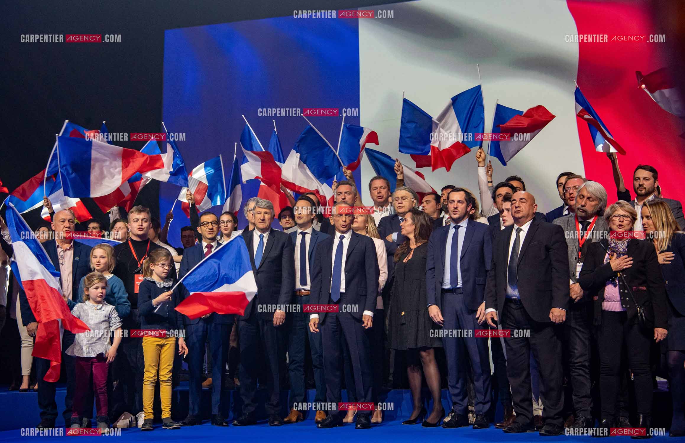 Meeting à Toulon du candidat à la présidentielle Eric Zemmour.