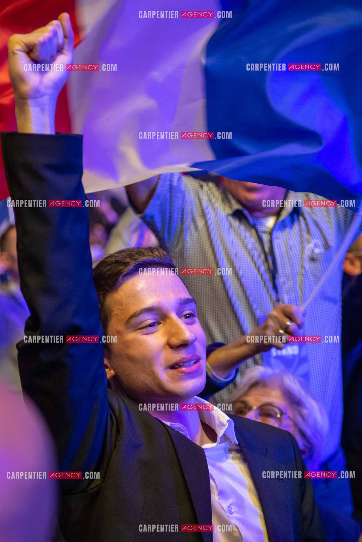 Meeting à Toulon du candidat à la présidentielle Eric Zemmour.