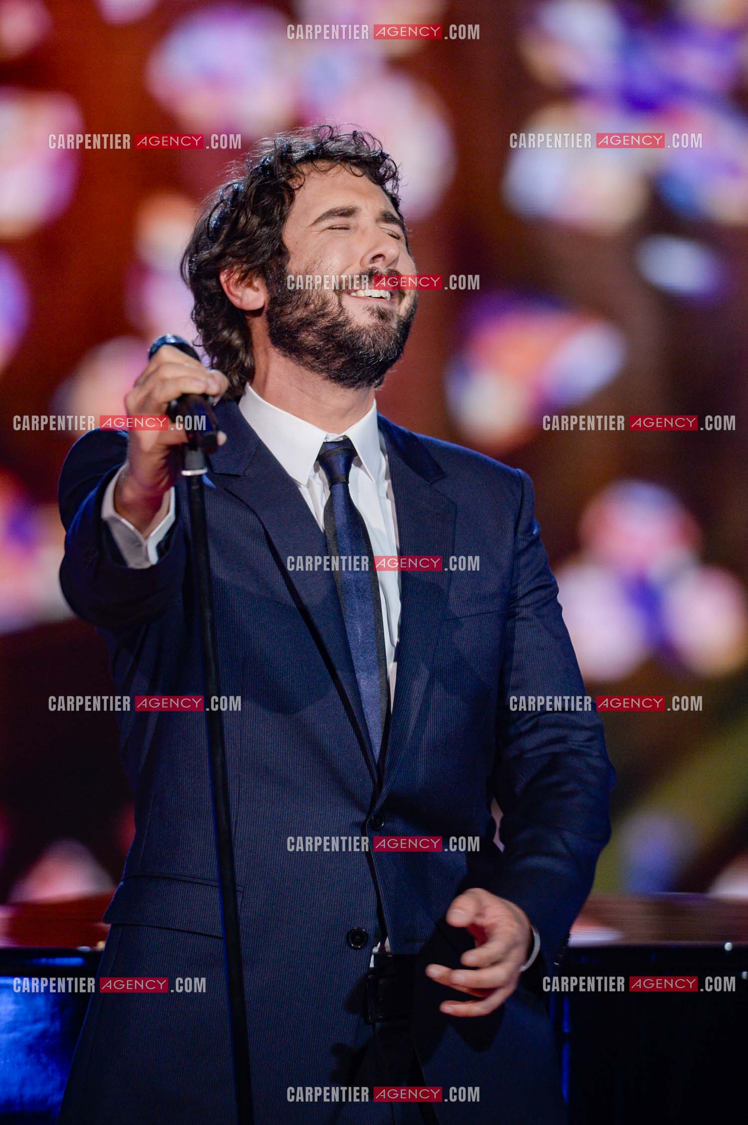 Le chanteur Américain Josh Groban lors d'un passage sur le plateau de The Voice pour la promo de son album..  ( Exclusif )